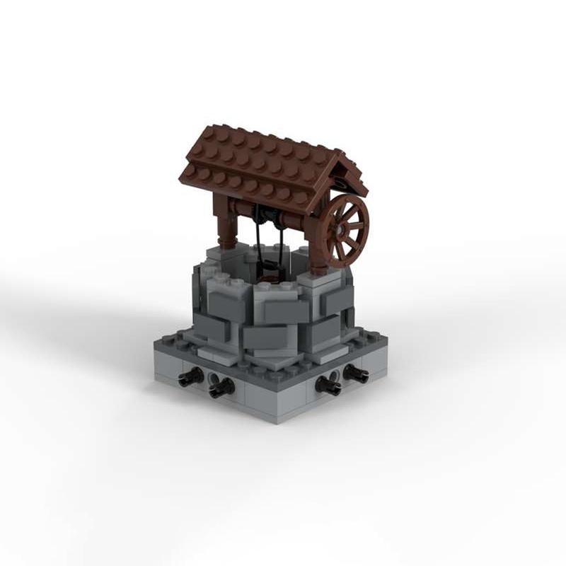 MOC Bausteine Burg Hühnerstall Burg Boot Zelt Stall Modell Dekoration Mittelalterliche Szene Spielzeug Bausteine Sammlung