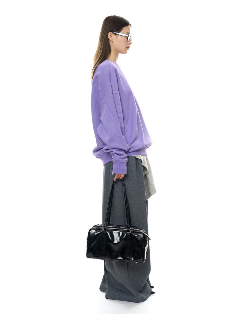 Louvre Winter Korean INS Oversized Leisure Sports Plus Velvet Warm Sweater: Skin-Friendly, Loose-Fit Women's Top.