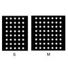 The size of the plastic perforated ground film product is 10*0.95M with 5 rows of holes