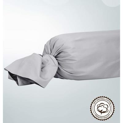 Bolster Cover - High Quality - 100% Cotton - 45 X 185 Cm - Mouse Grey - Machine Washable