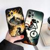 LO28 Cycling Bicycle Soft Shell Phone Case for iPhone SE X XS XR 11 16E 17 Pro Max Air 8 7 6 6s Plus