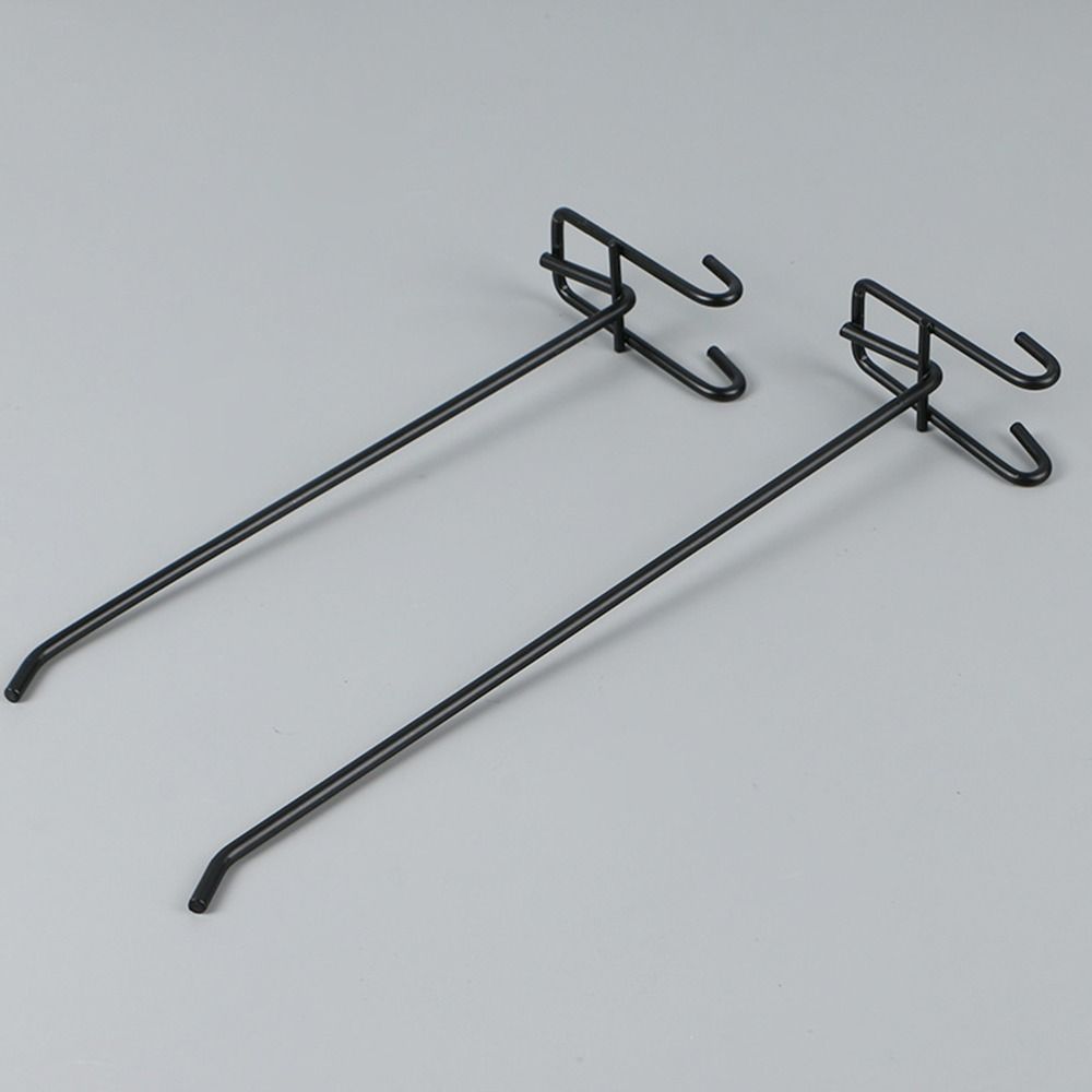 10Pcs Durable Retail Shop Mesh Stall Hangers Coat Bag Wall Hook Supermarket Shelf Hook Reusable Metal Mesh Panel Hooks