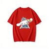 2026 New Cinnamoroll Crown Trophy Cartoon Print Tshirt Family Matching Outfits Casual Short Sleeve Tee for Women Unisex Kids Tees