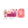 Sadoer Diamond Essential Oil Soap, Rose & Cherry Blossom Scented Handmade Bar For Face & Body, Luxury Care