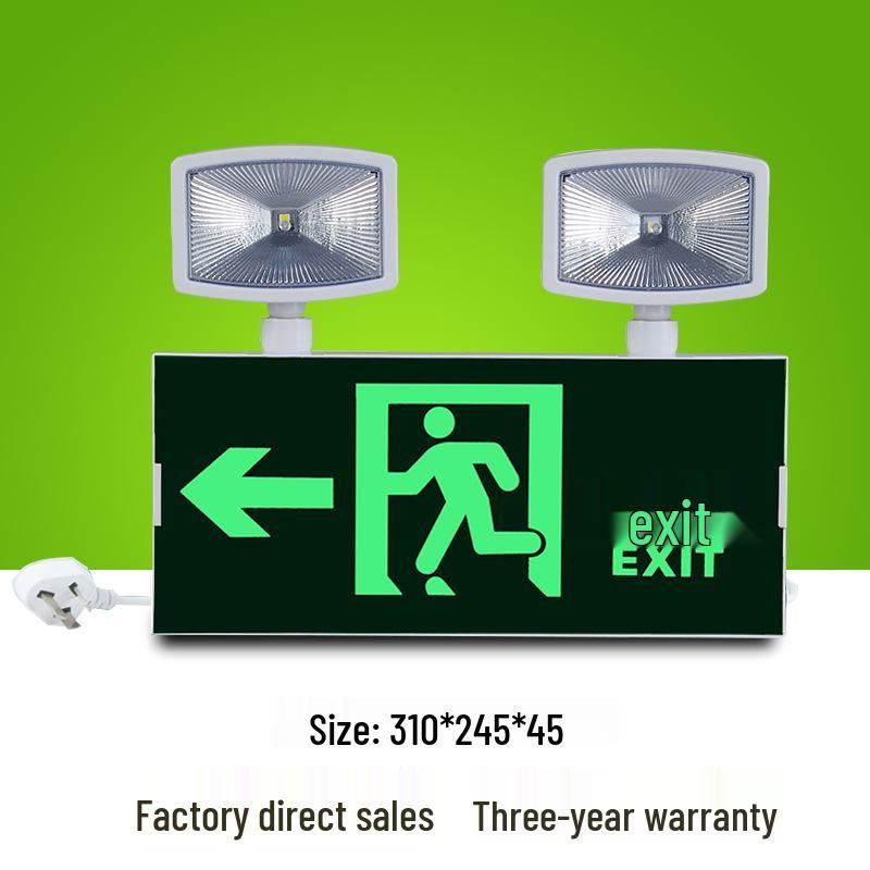 LED Emergency Exit Sign with Charging Indicator