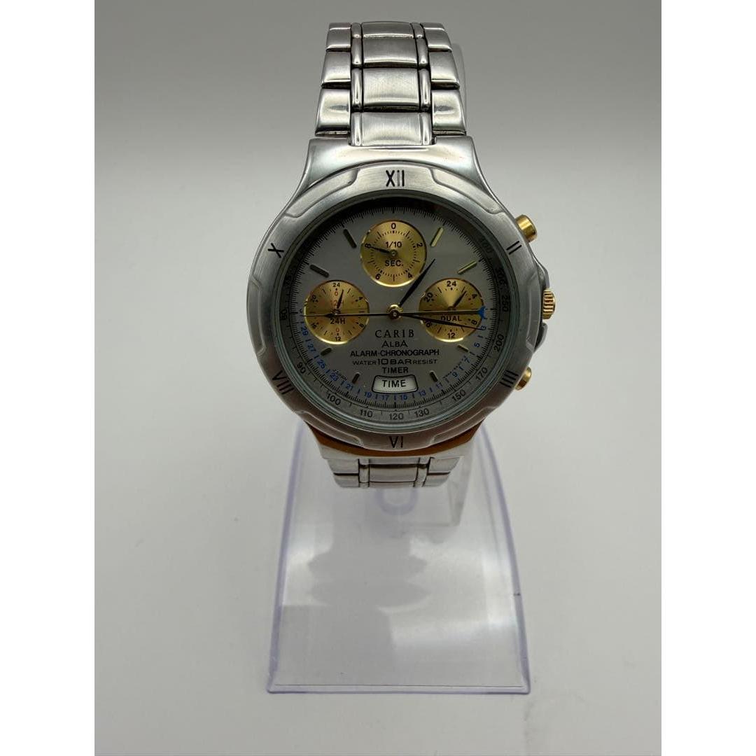[Working product] SEIKO ALBA CARIB ALARM CHRONOGRAPH