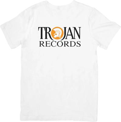 Trojon Records Music Unisex Fit for Men & Women Quality Cotton T-Shirt White.