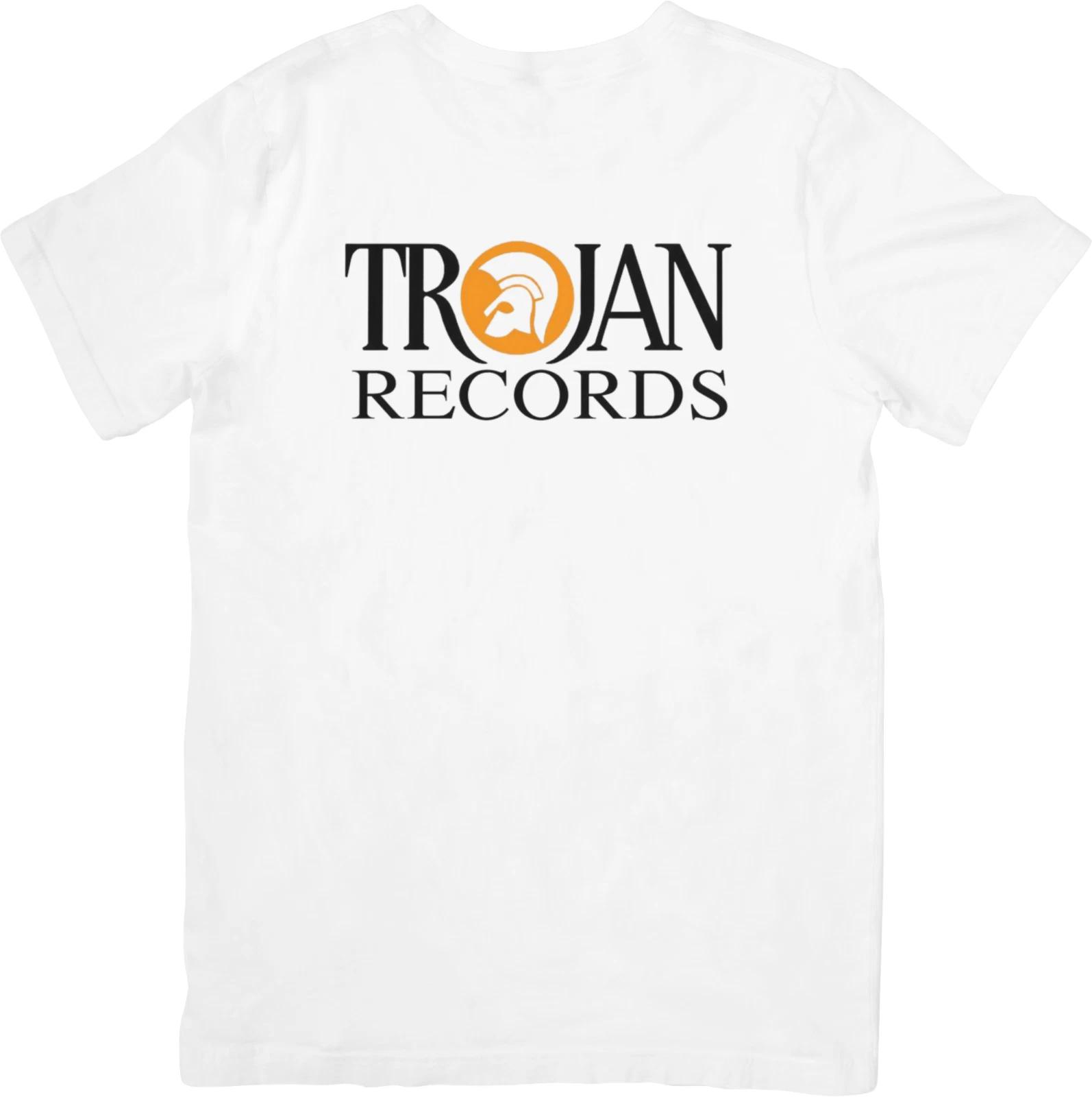 

Музыкальный унисекс футболка Trojon Records из качественного хлопка белого цвета. 3XL