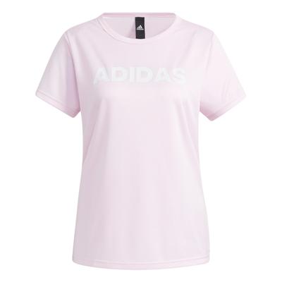 Aeroready Comfortable Round Neck Pullover Short Sleeve T-Shirt Women Tops Pink GQ0580