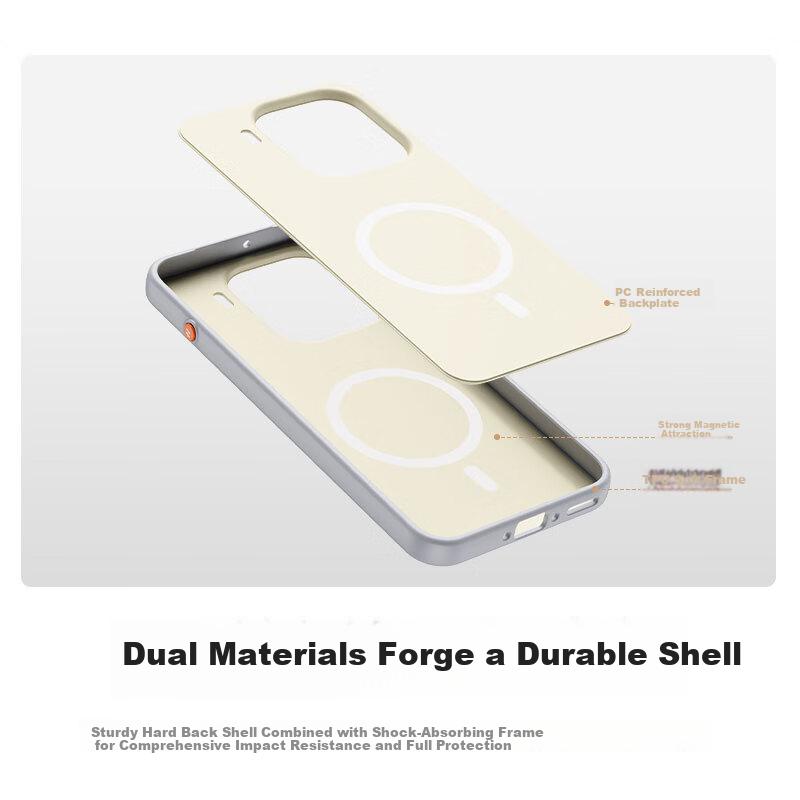 XYI Magnetic Charging Case for OPPO Find X9 Full Coverage Shockproof Anti-Fingerprint Protective Cover White