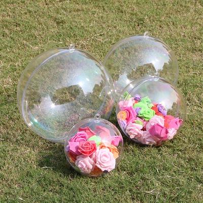Transparent Acrylic Hollow Ball for Hotel, Wedding, and Mall Decorations – Hanging Pendant for Festive Layouts