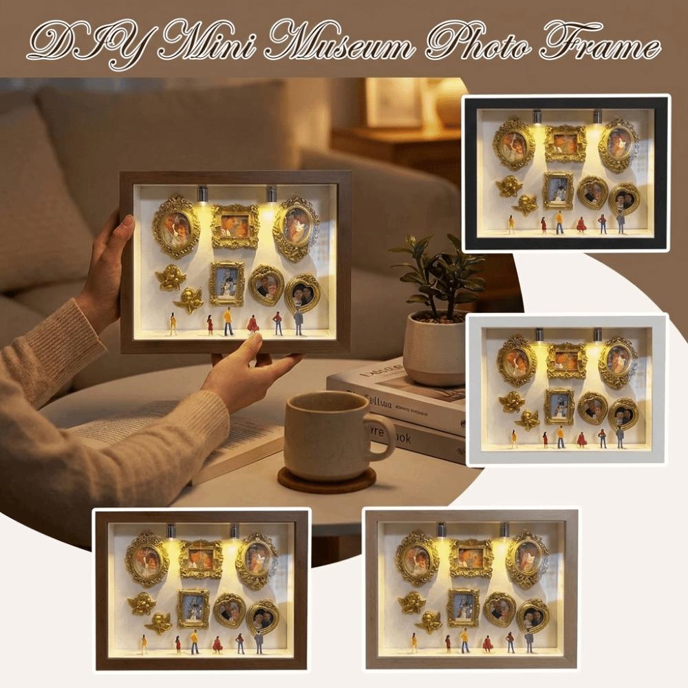 Romantic DIY Mini Museum Photo Frame Vintage Creative Memory Display Kit Memory Display
