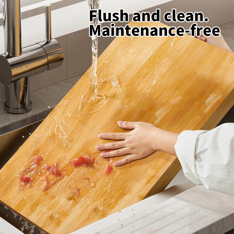 Thick double-sided solid wood cutting board,antibacterial,anti mold,not easy to crack,use for meat,noodles,fruits,vegetables