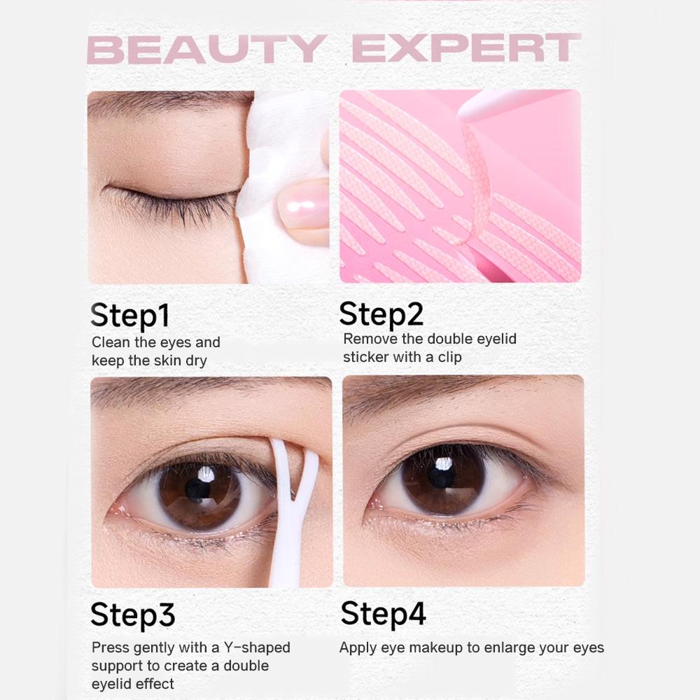 Rock Sweet 240 Pieces Double Eyelid Sticker Waterproof Breathable Invisible Blend Natural Traceless Double Eyelid Tape