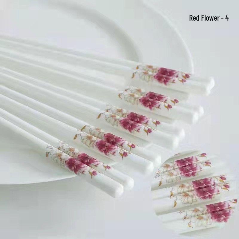 Premium Mold-Proof, Anti-Slip, High-Temp Resistant Bone China Ceramic Chopsticks