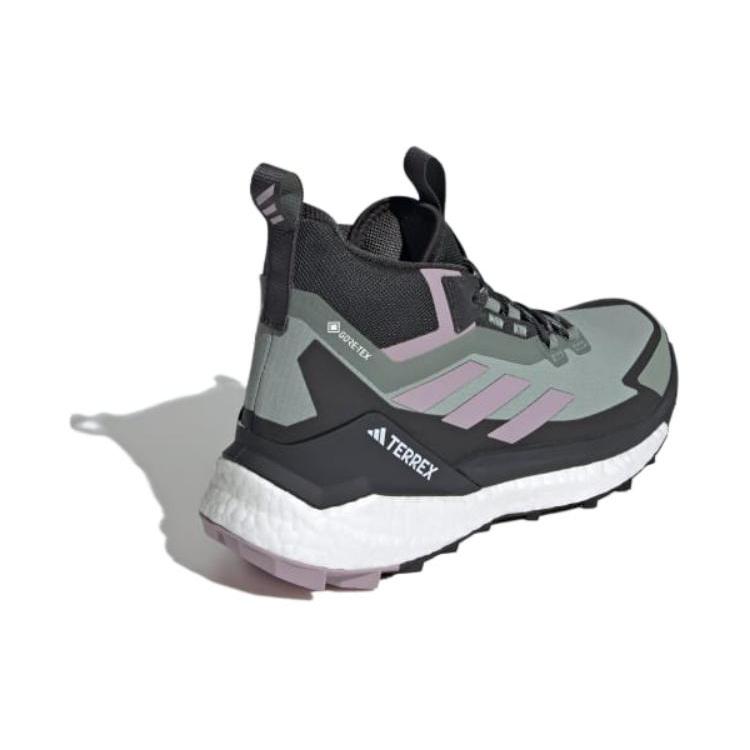 New Adidas Terrex Free Hiker Gore Tex 2.0 Silver Green Preloved Fig Carbon Women's IE5134