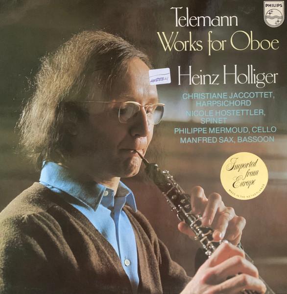 LP Record GEORG PHILIPP TELEMANN HEINZ HOLLI Works For Oboe 9500441 Philips 1977 Netherland Classical Used