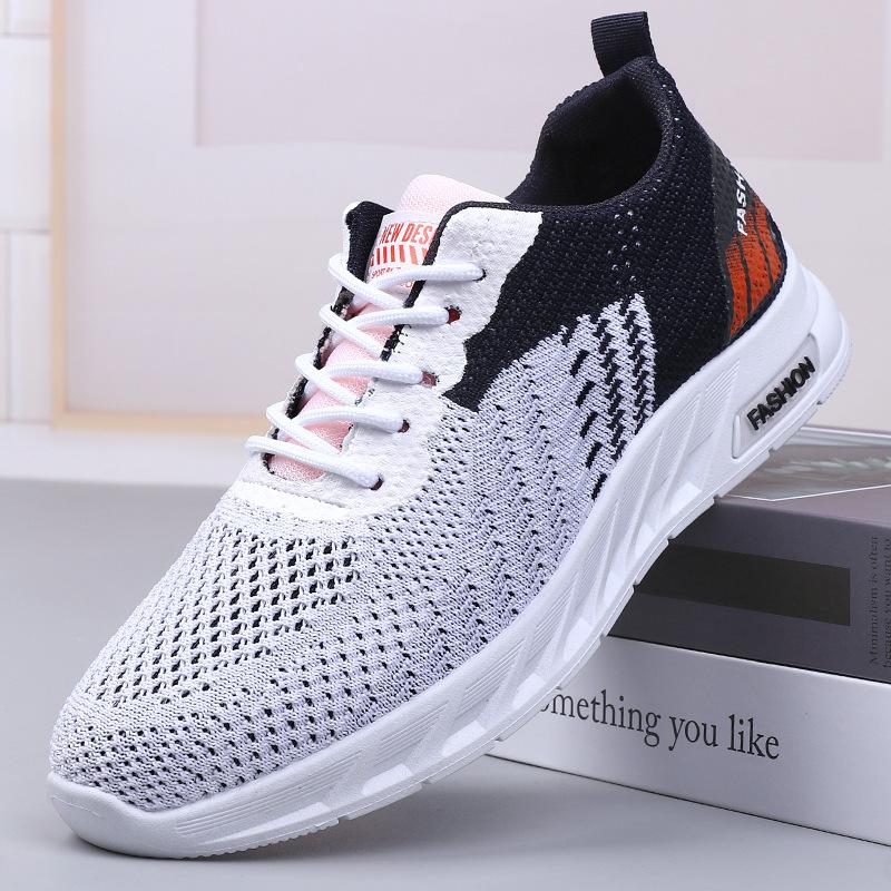 Men's shoes new autumn breathable fly-woven mesh mesh shoes casual versatile youth running sports shoes