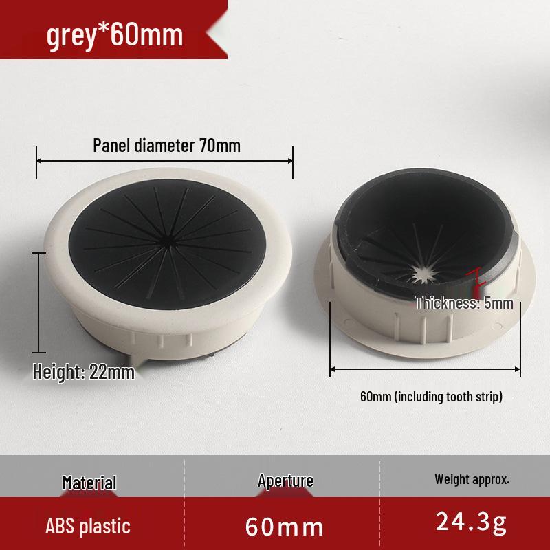 Round Desktop Wire Grommet Cover for Cable Management