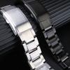 Quick Release For Casio G-SHOCK GST-B200 Stainless Steel Watchband Folding Buckle Metal Men Bracelet 24x16mm Convex Mouth Strap