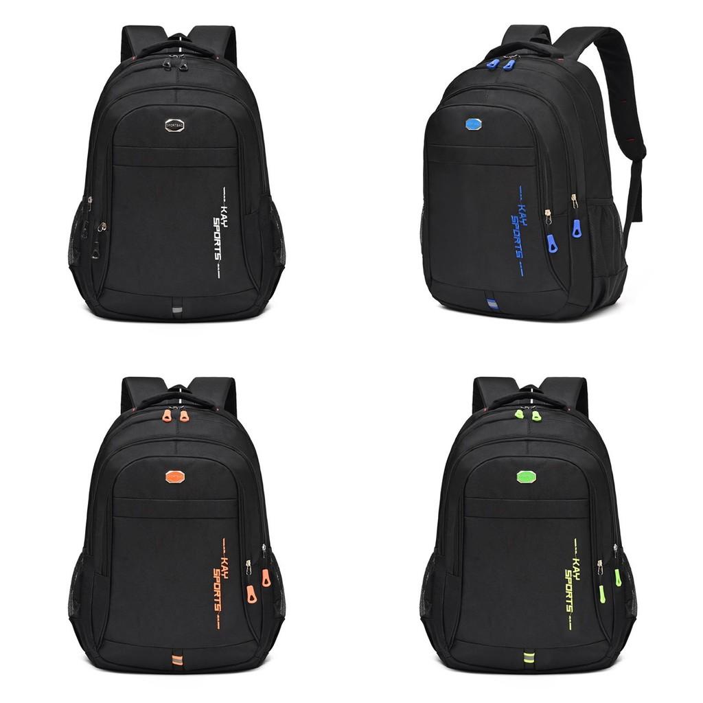 Oxford Large Fabric Backpack With Letter Design For Teens Travel And School