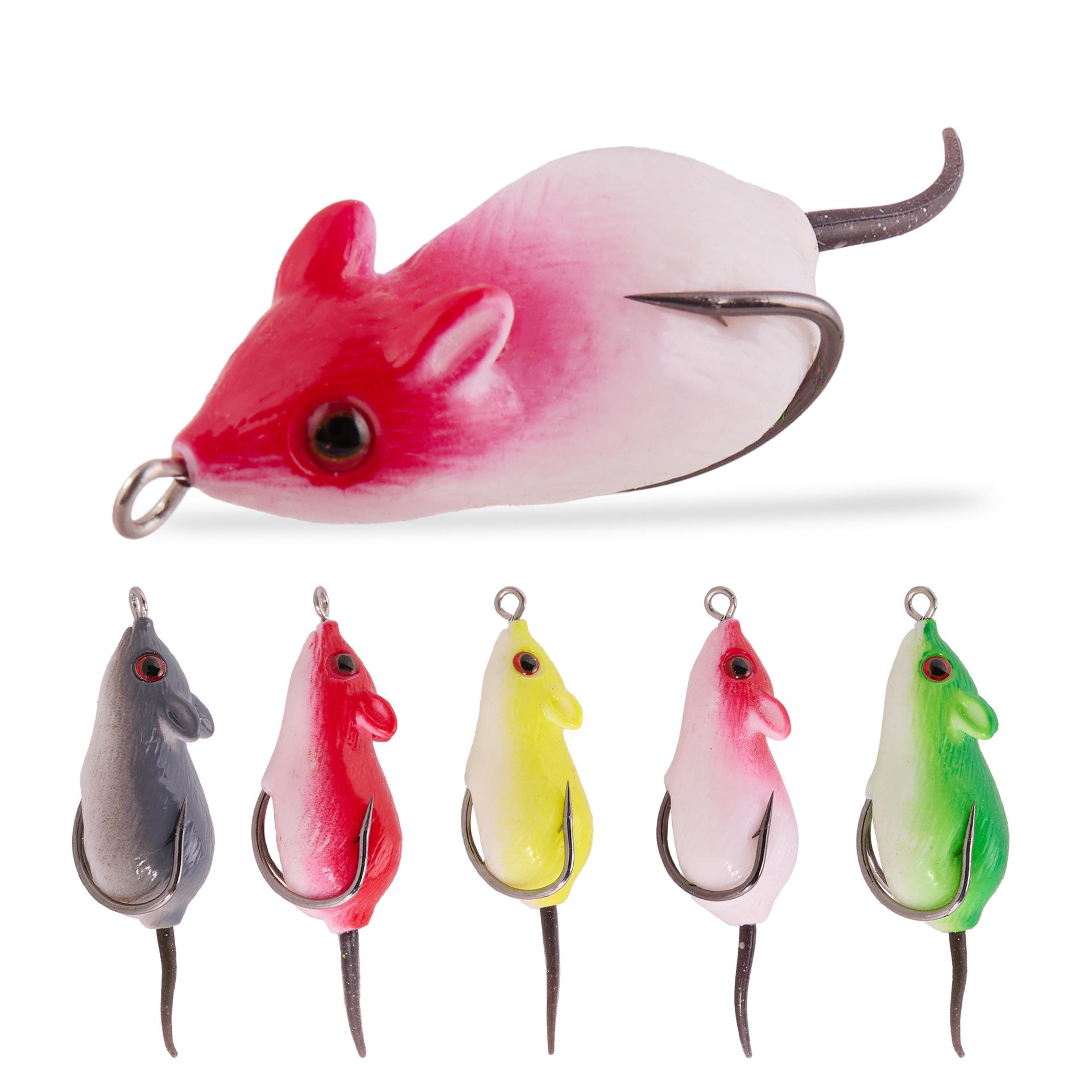 

Classic 5cm 9g Black Frog Mouse Imitation Soft Bait - All-Purpose Fishing Lure. 10g