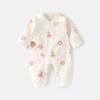 Baby Romper With Pure Cotton Long Sleeve Design For Newborns And Toddlers
