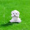 Micro-landscape Cartoon Reading Watering Flowers, Dog Dolls Dollhouse Decorations Accessories Mini Ornaments
