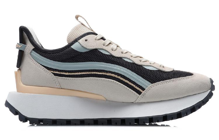 Li Ning CF Casual Shoes Women's Low Top Apricot/Blue/Black AGCR278-5