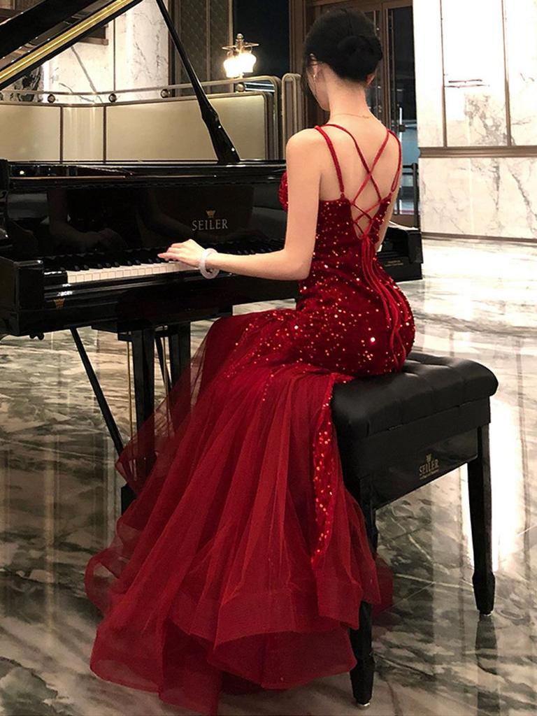 2026 Strappy Sequin Debutante Gown - High-Quality New Year Banquet Dress