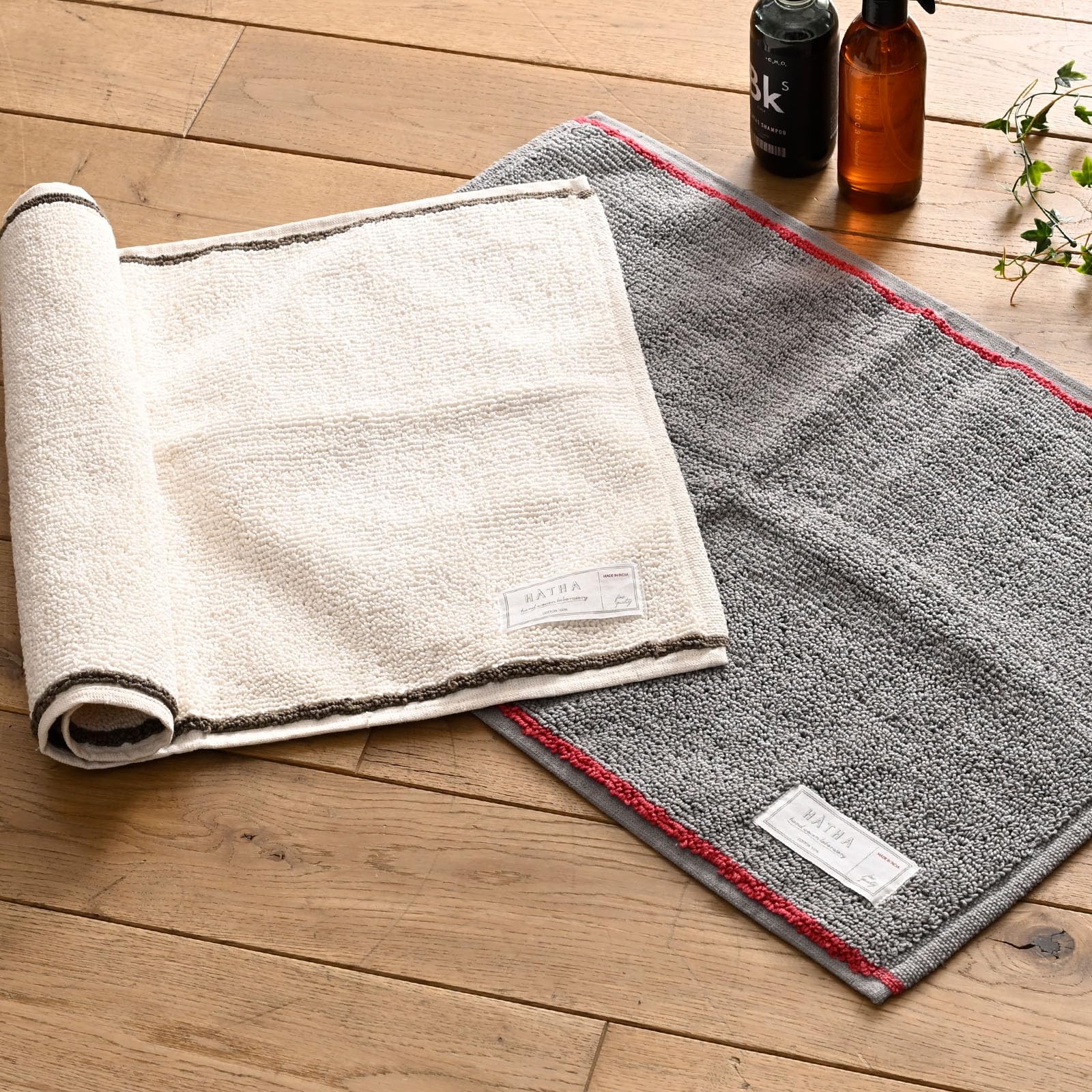 

Набор полотенец для ванной 40 х 60 ручной работы, сотканный опытными мастерами из хлопка, коврик для ног [Реп], набор, толстый, 2, стираемый, см, Индия, прочный, 100% (ХАТХА