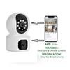IP CCTV Camera Dual Lens Fhd Indoor Home Security Surveillance Camera Two Way Audio Wireless Baby Monitor  PTZ Security Camera
