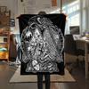 1PC Jojo'S Bizarre Adventure Patterned Flannel Blanket Suitable For All Seasons For Home Decor Warmth And Comfort Gifts Holiday Present