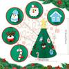 Happy New Year 3D DIY Felt Christmas Tree Kids Gift Ornaments Home Merry Christmas Decoration