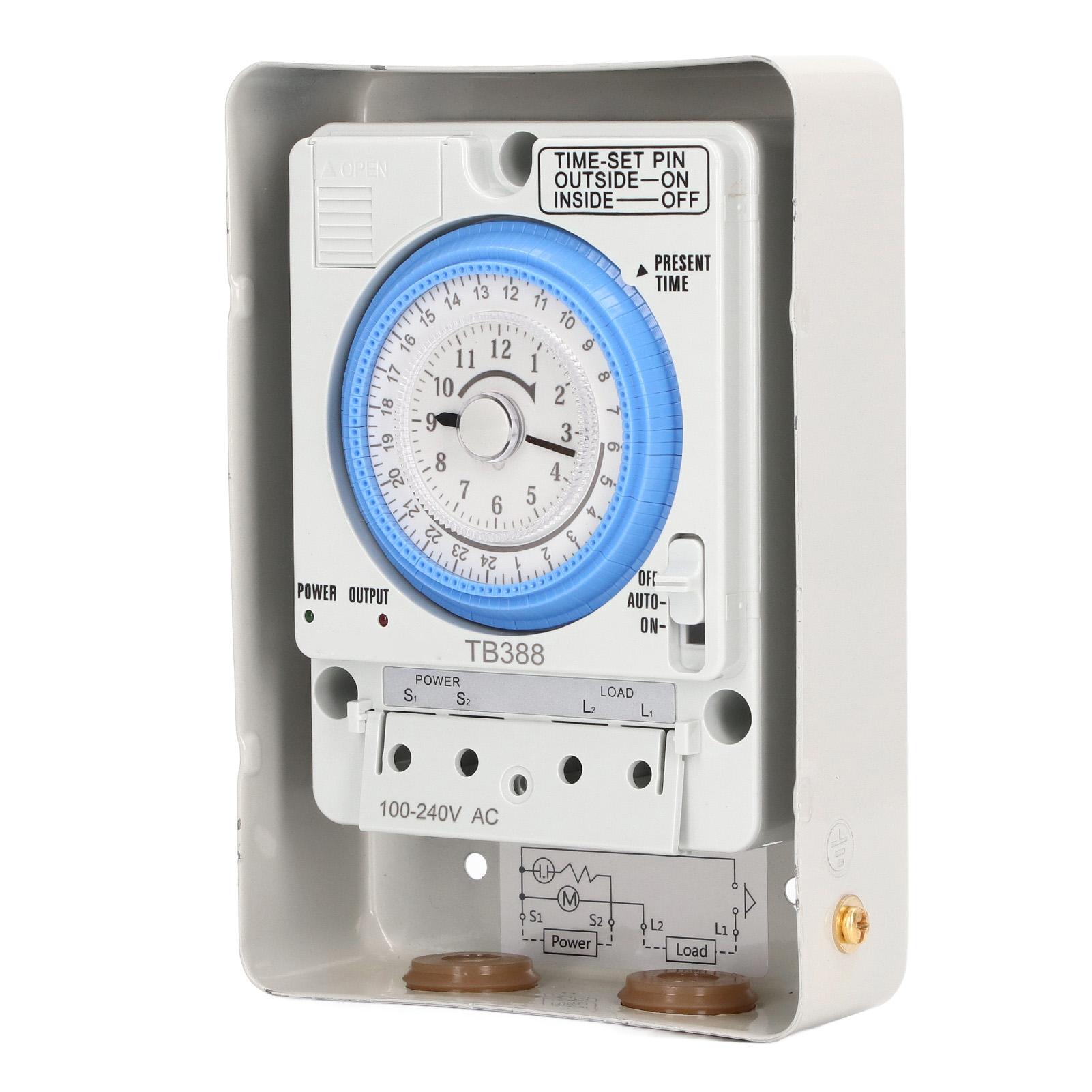 

Mechanical Time Control Switch 24 Hour ABS Aluminum Alloy Energy Saving Precise Timer AC100‑240V