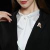 Exquisite Gold Color Bird Design Versatile Fashion Trend Personalized Accessory Buckle Brooch