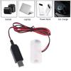 AM2 LR14 C Battery Eliminator USB Power Supply Cable Replace 1 To 4pc 3 4.5 6V LR14 C Battery For Electric Toy Clock