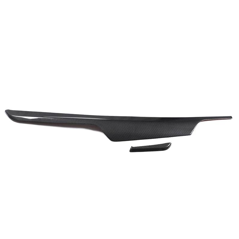 For BMW 5 Series G30 G38 17-23 6 Series GT G32 17-24 Real Carbon Fiber Car Dashboard Panel Decoration Car Accessories 2 pcs