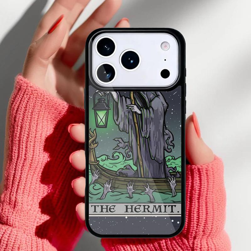 The Hermit Tarot Card Witchcraft Phone Case for iPhone 17 Air 16e 15 14 13 Pro Max Back Cover for 12 11 Pro Coque