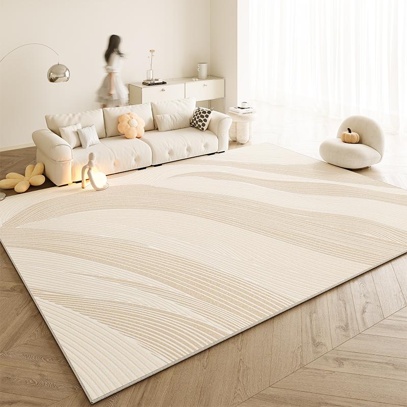 

Кремовый стиль Декор гостиной Линейный ковер Ковры большой площади для спальни Моющийся Кабинет Мягкий ковер Противоскользящий Коврик для пола в гардеробной 80x120cm