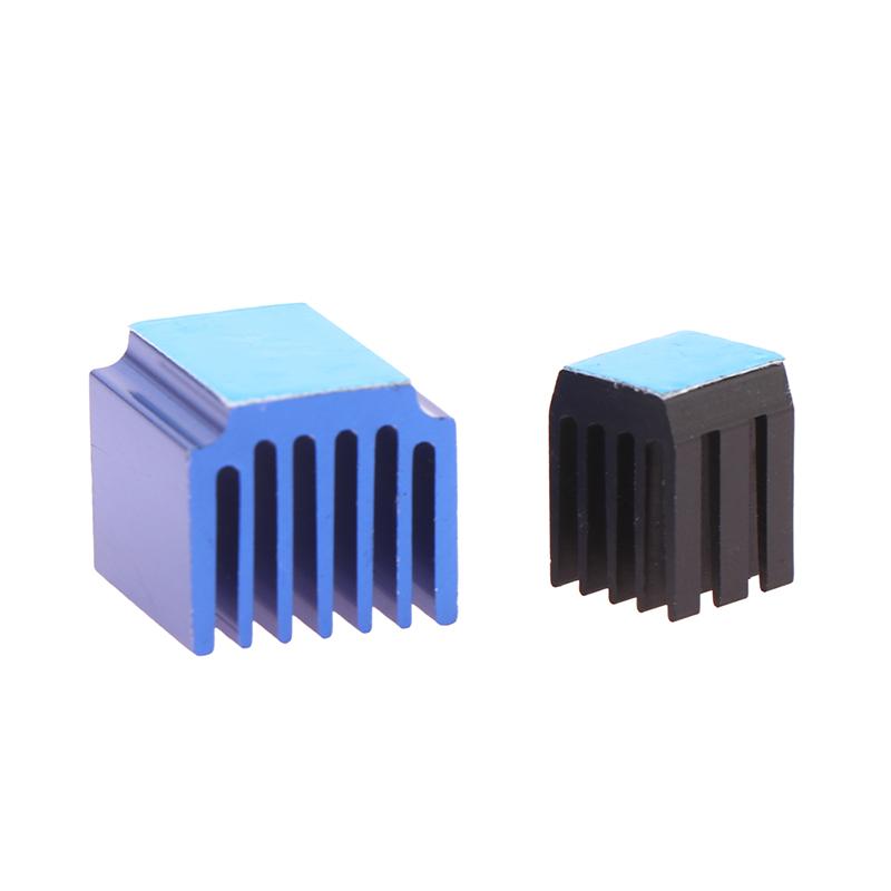 4Pcs 3D Printer Parts Blue Stepper Motor Driver Module Heat Sinks With Glue Cooling Block Heatsink For A4988 Drive