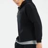Li-Ning Fitness Series Solid Color Loose Hoodie Men Tops Black AWDS001-1