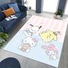 Hello Kitty & Pompompurin Chair Mat - Anime Cartoon Design, Non-Slip Carpet for Office Chair, Home Decor, Living Room, Bedroom, Game Room, Dormitory F