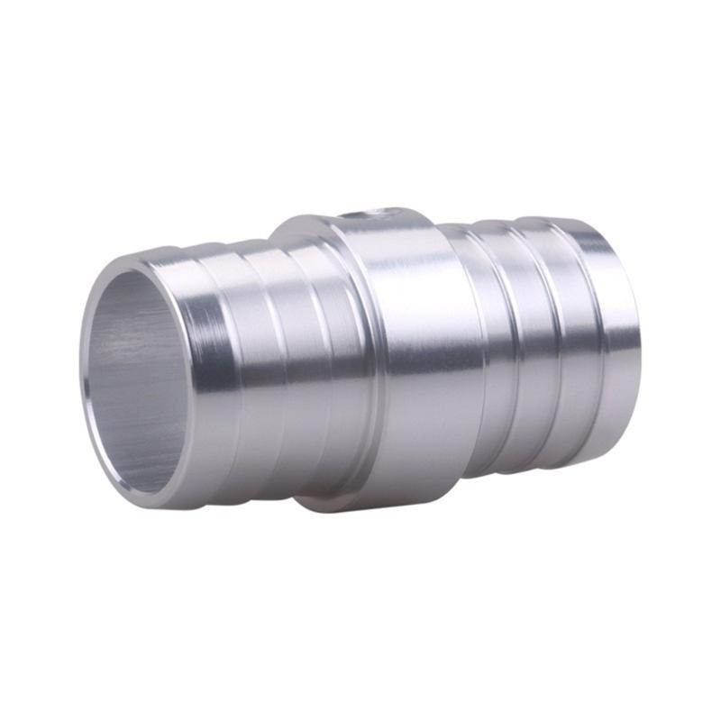 Aluminum Radiator Hose Fitting 1-1/4 Inch Hose Barb with Threaded Side Port for Cooling Line Service and Repair