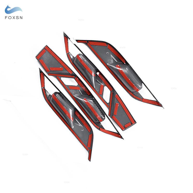 For BMW X1 F48 X2 F47 2016 2017 2018    4pcs Car Styling Interior Door Panel Bowl Cover Trim Sticker