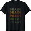 Love Heart Drake Tee GrungeVintage Style Black Drake T-Shirt