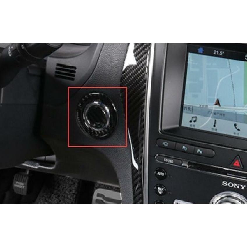 Start Button Carbon Fiber Vinyl Cover For Ford Explorer 2011-19 Ignition Switch