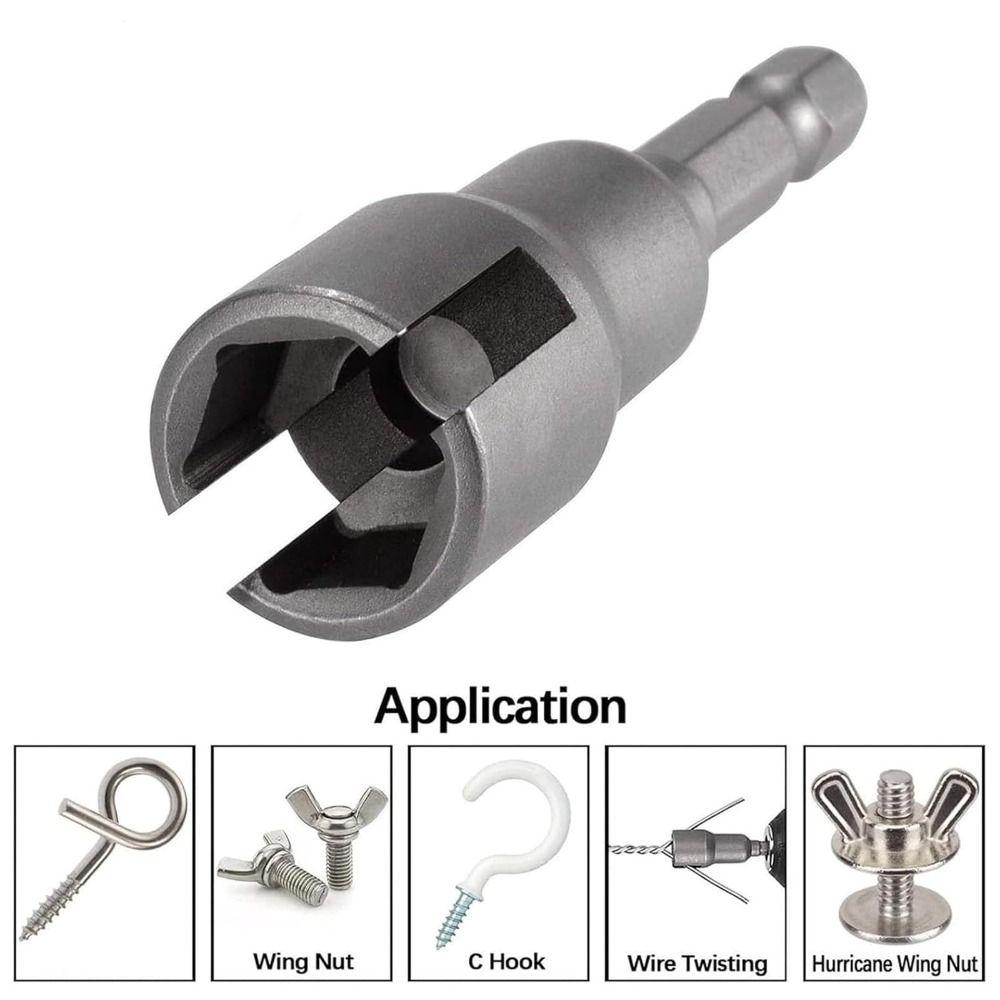 High-carbon Steel Shutter Drill Bit Hexagonal Wing Nuts Driver Bit Portable Shutter Bolts