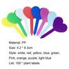 100Pcs Gardening Marks Multicolor Easily Cleand Heart-Shaped Plant Nursery Signs for Gardening