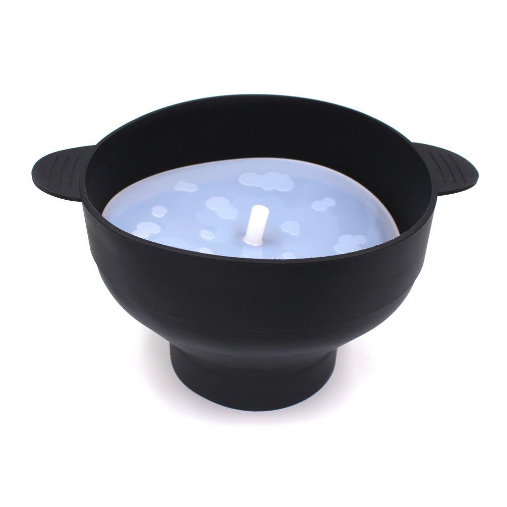 Silicone DIY Popcorn Bucket Microwave Popcorn Maker Reusable Chips Fruit Dish  Kitchen Gadgets